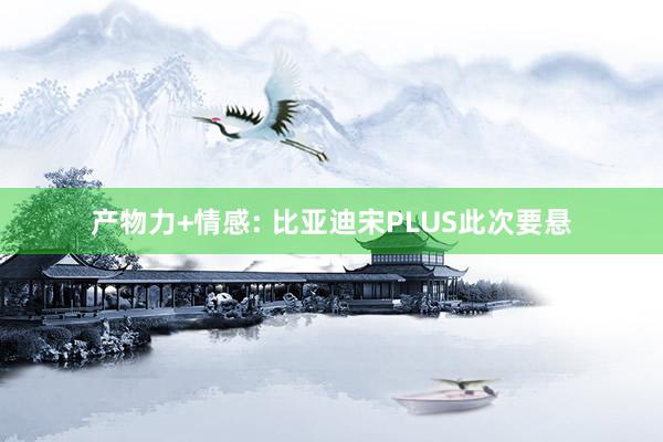 产物力+情感: 比亚迪宋PLUS此次要悬